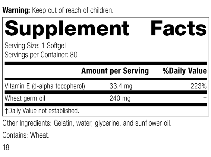 Wheat Germ Oil Fortified™