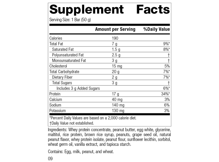 StandardBar®-Peanut Butter