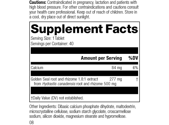 Golden Seal 500mg