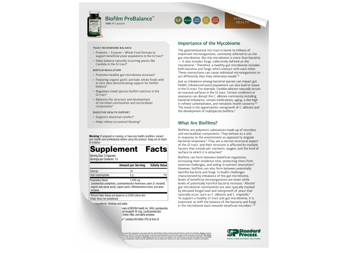 Biofilm ProBalance - Fact Sheet