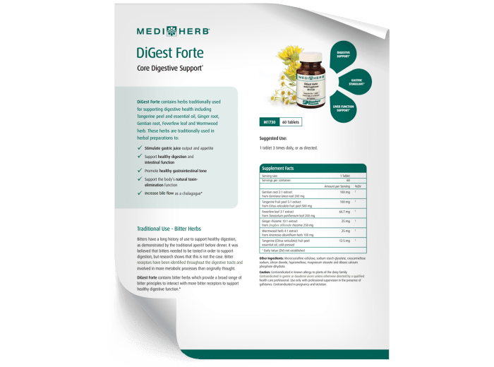 DiGest Forte - Fact Sheet
