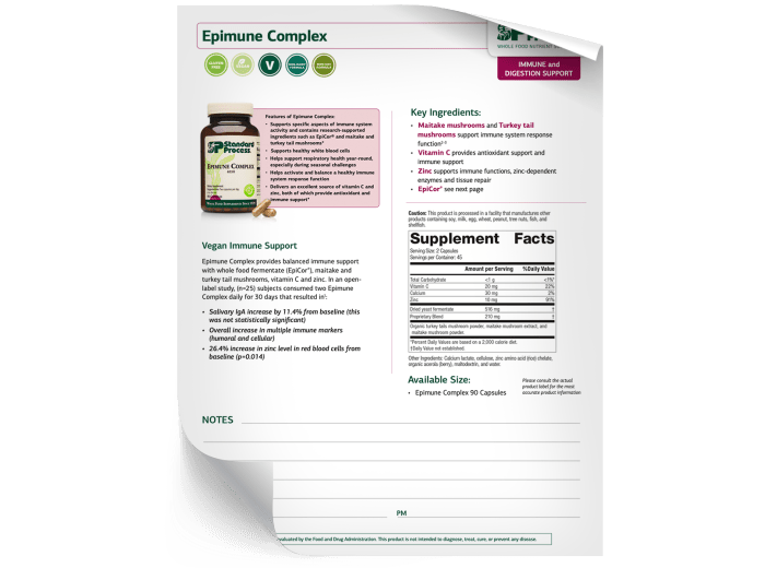 Epimune Complex - Fact Sheet