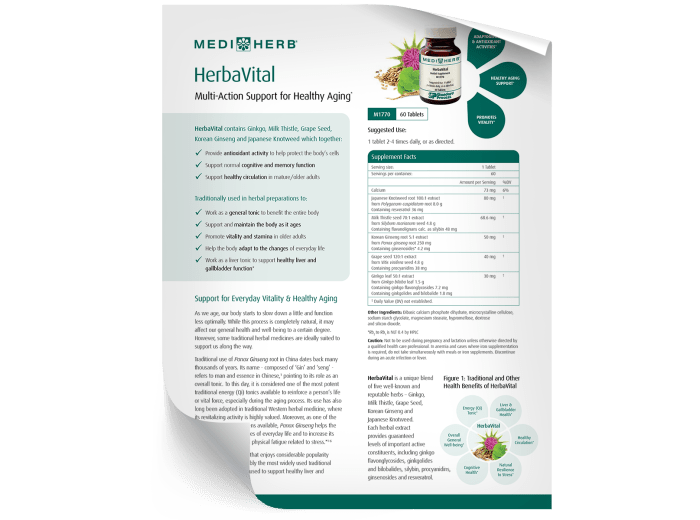 HerbaVital - Fact Sheet