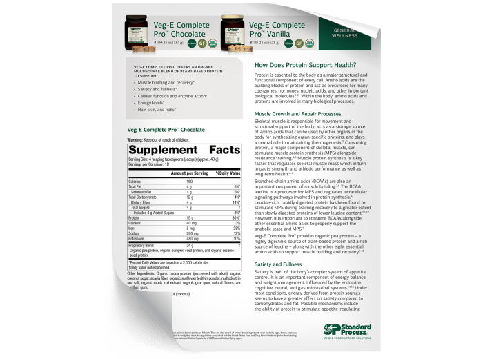 Veg-E Complete Pro - Fact Sheet