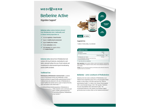 Berberine Active - Fact Sheet