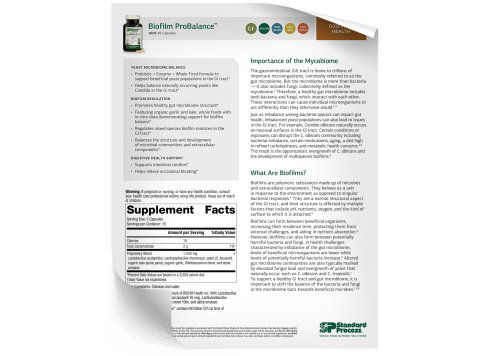 Biofilm ProBalance - Fact Sheet