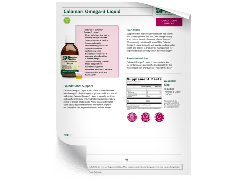 Calamari Oil - Fact Sheet