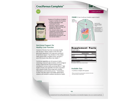 Cruciferous Complete - Fact Sheet