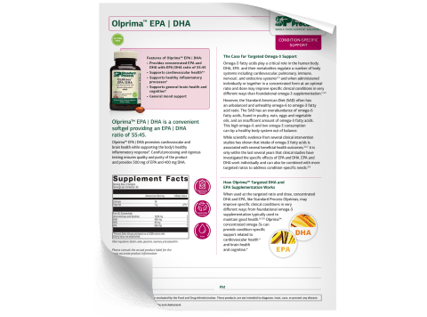 Olprima EPA|DHA - Fact Sheet
