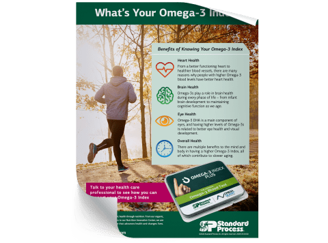 Omega-3 Index Test Acrylic - Display Insert