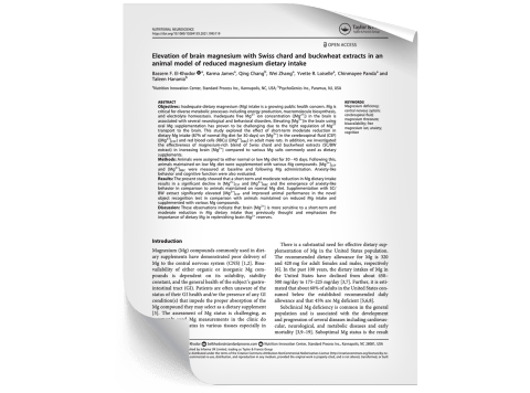 Plant-Based Magnesium Research Paper