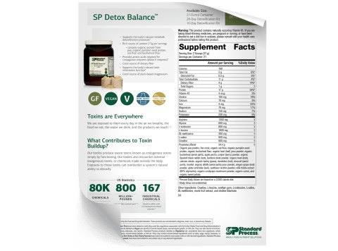 SP Detox Balance - Fact Sheet