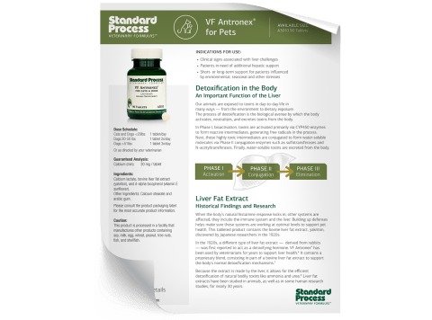 VF Antronex For Pets Fact Sheet