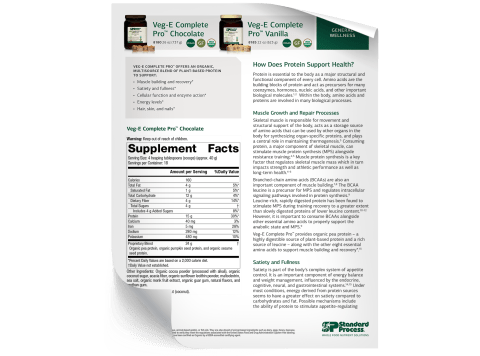 Veg-E Complete Pro - Fact Sheet
