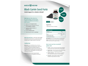 Black Cumin Seed Forte - Fact Sheet