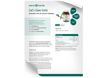Cat's Claw Forte - Fact Sheet