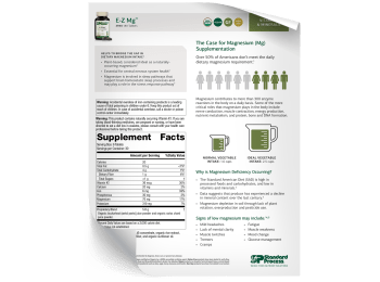 E-Z Mg - Fact Sheet