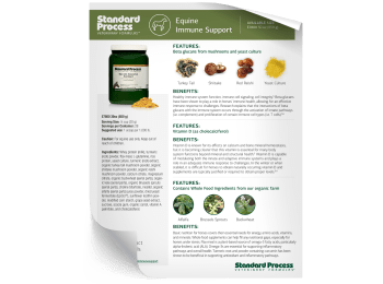 Equine Immune Support Fact Sheet