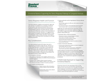 Pet Emotional Balance Clinical Protocol