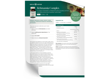 Rehmannia Complex- Fact Sheet